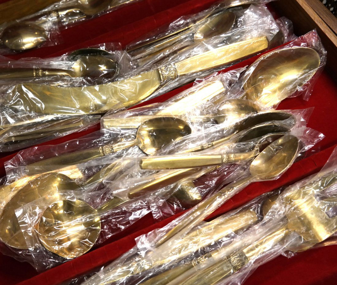 Mid-Cent. Modern Nickel Bronze Flatware (1 of 3)