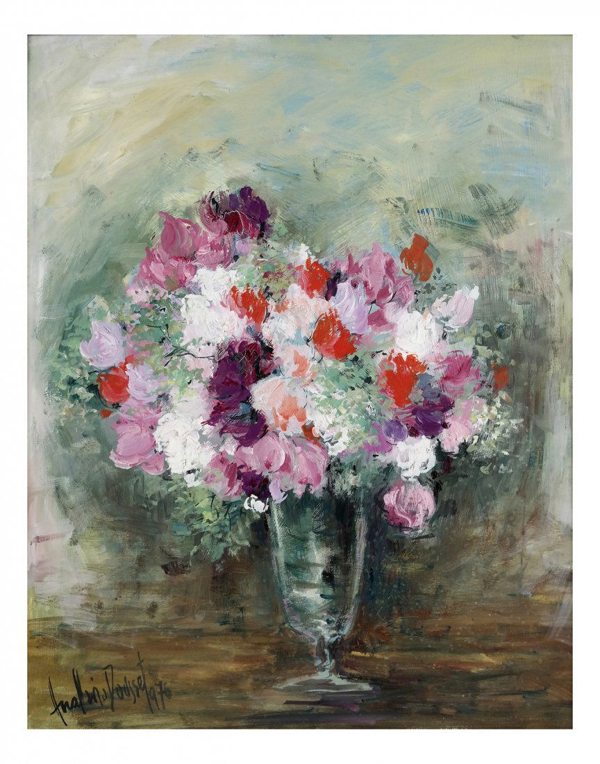 Two Oils on Canvas, Still Lifes (1 of 4)