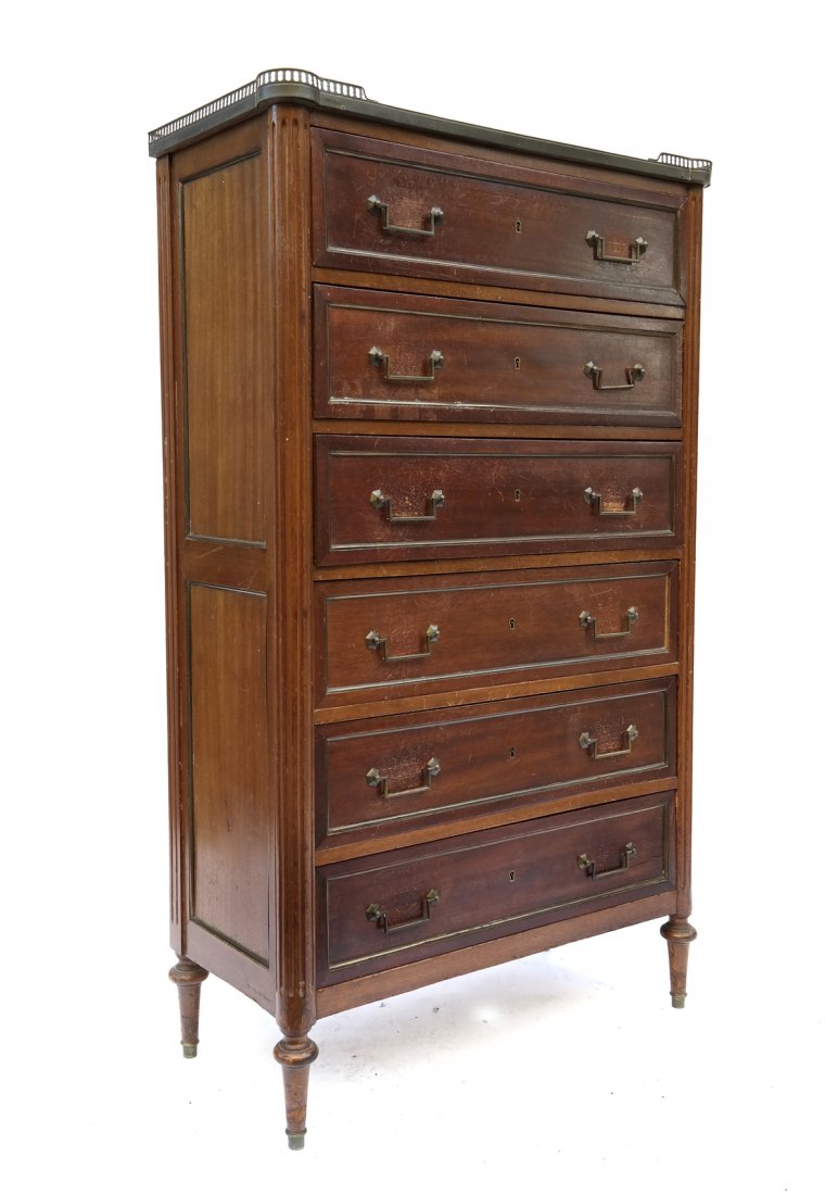 French Marble Top Chest (1 of 9)