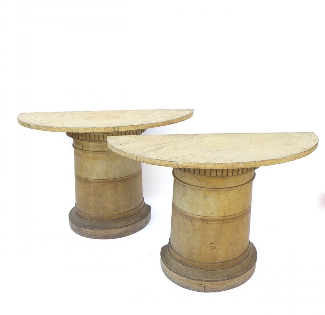 Pair of Faux Marble Side Tables (1 of 5)