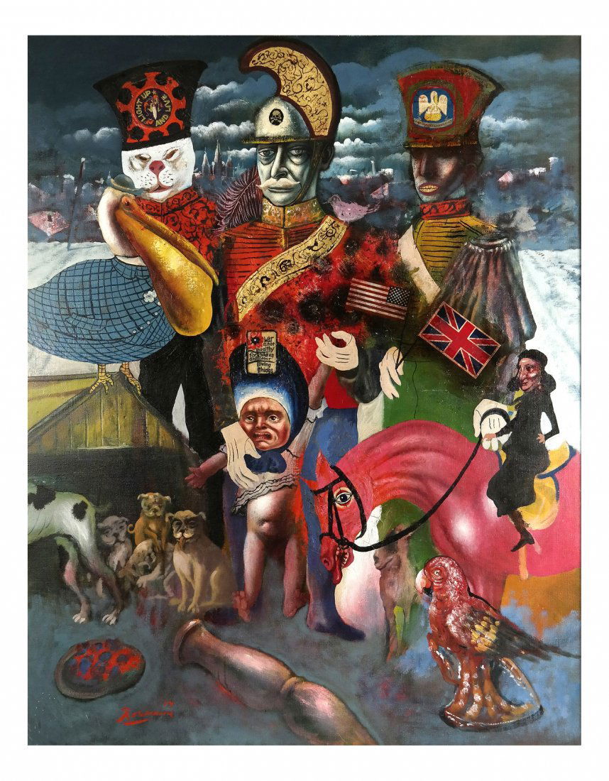 Figural Study, Oil on Canvas (1 of 7)