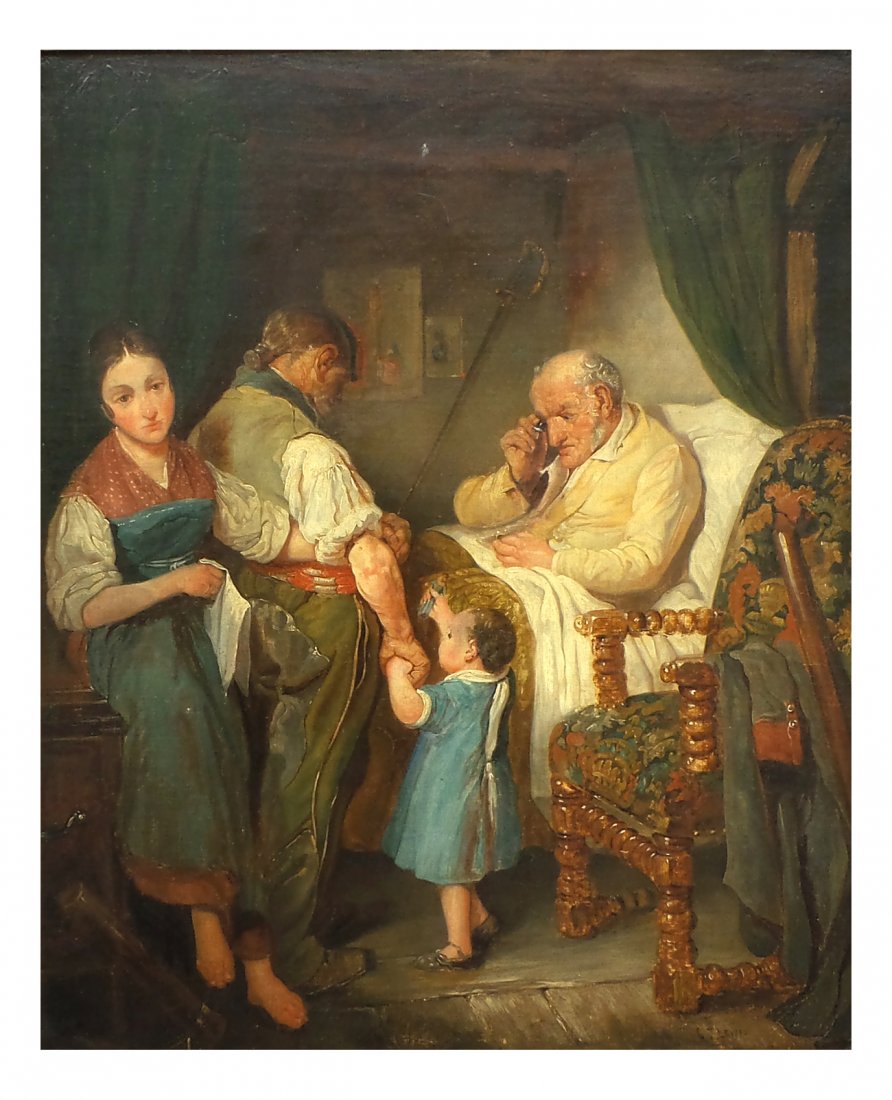 C.T. Lewis Figures, Oil on Canvas (1 of 2)