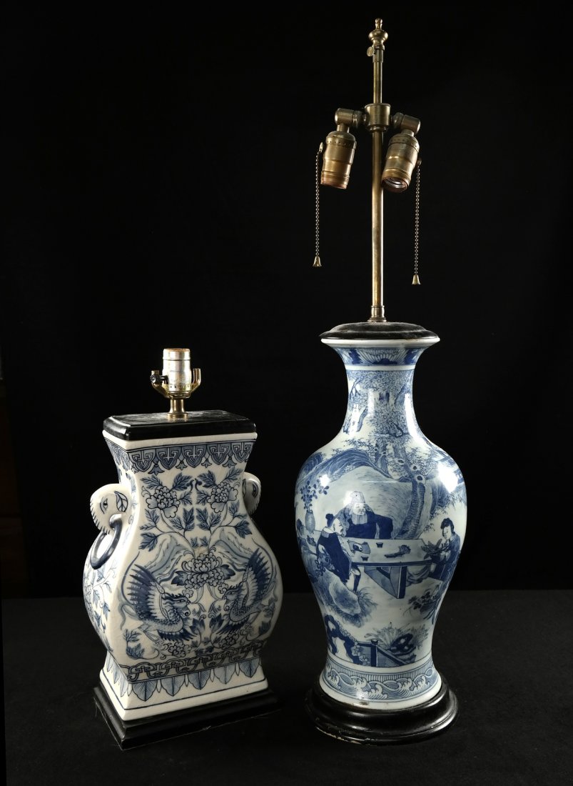 Two Asian Decorated Lamps (1 of 5)