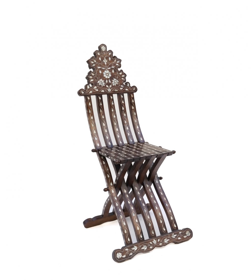 Mother of Pearl Inlaid Side Chair (1 of 4)