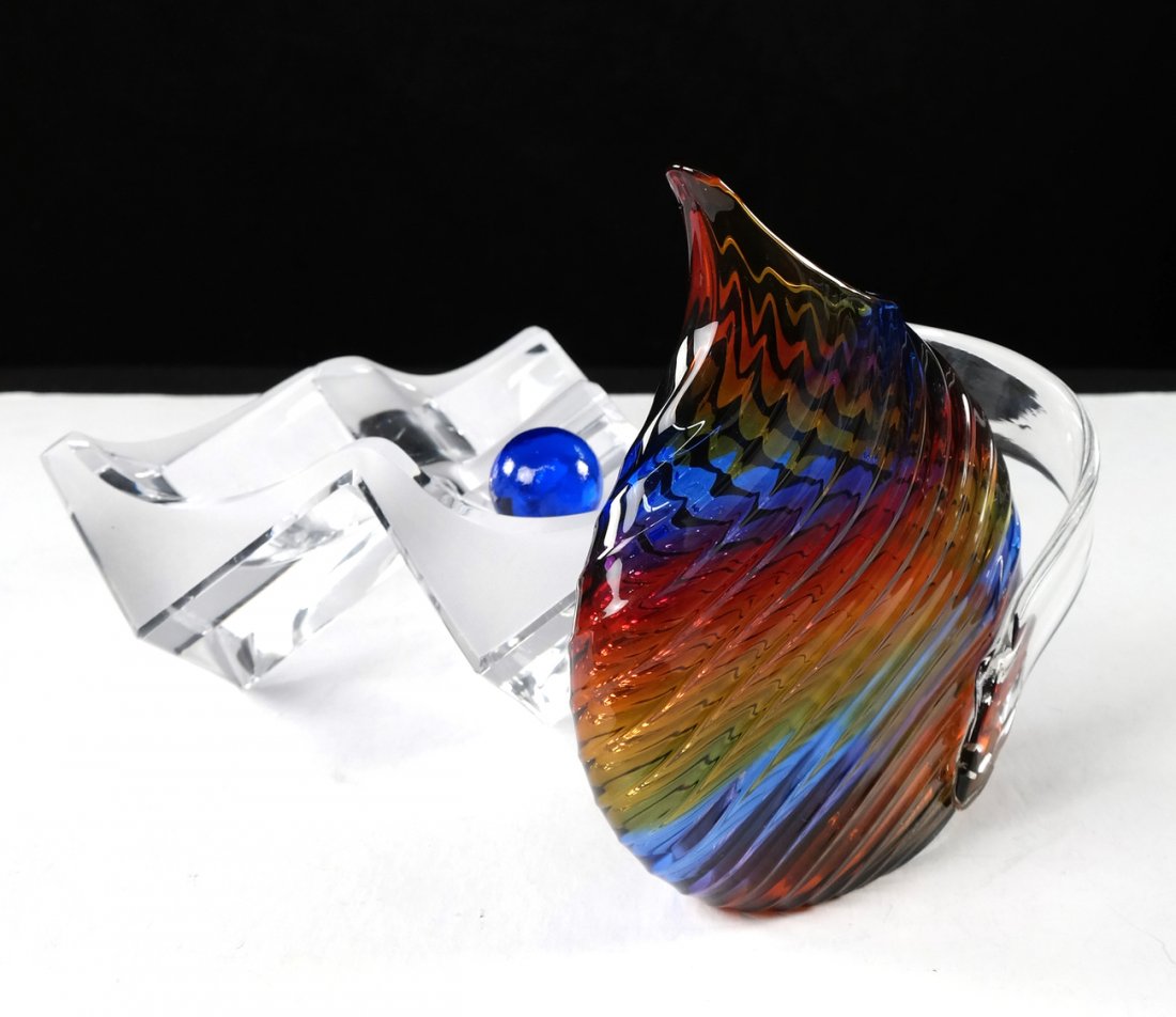 Daum Sculpture, Glass Pitcher (1 of 10)