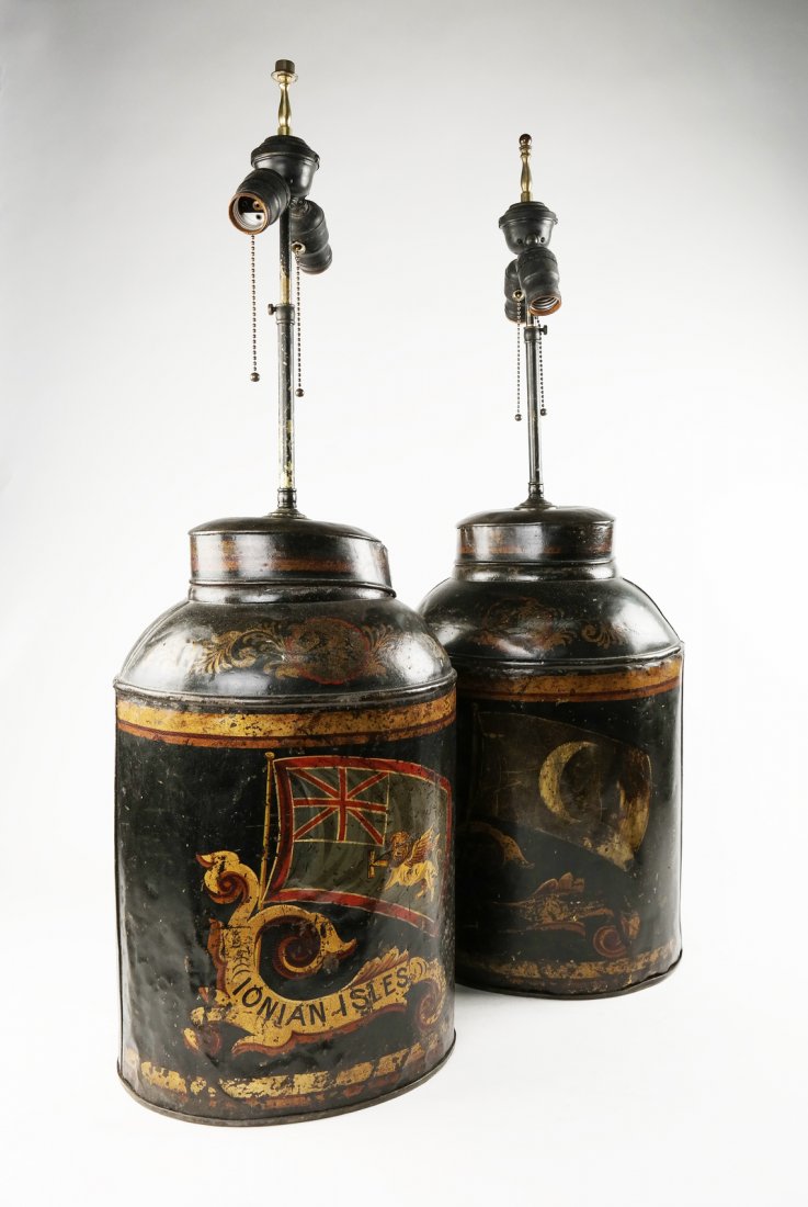 Pair of Tole Lamps (1 of 5)