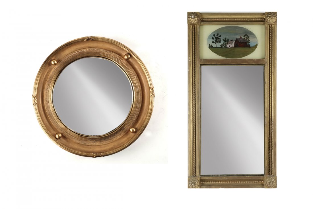 Convex Mirror, Trumeau Mirror (1 of 7)