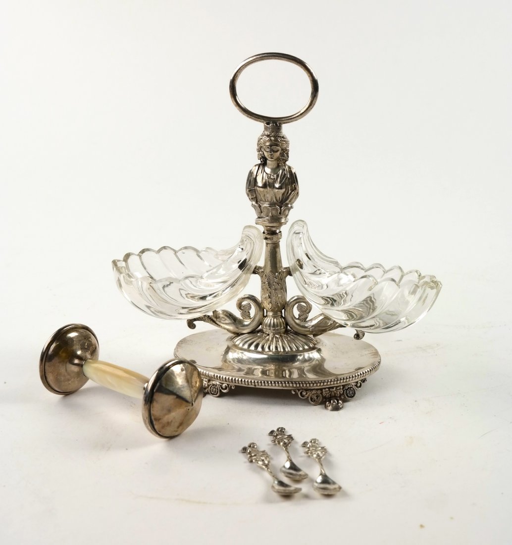 Assorted Sterling Silver - Salt, Rattle (1 of 6)