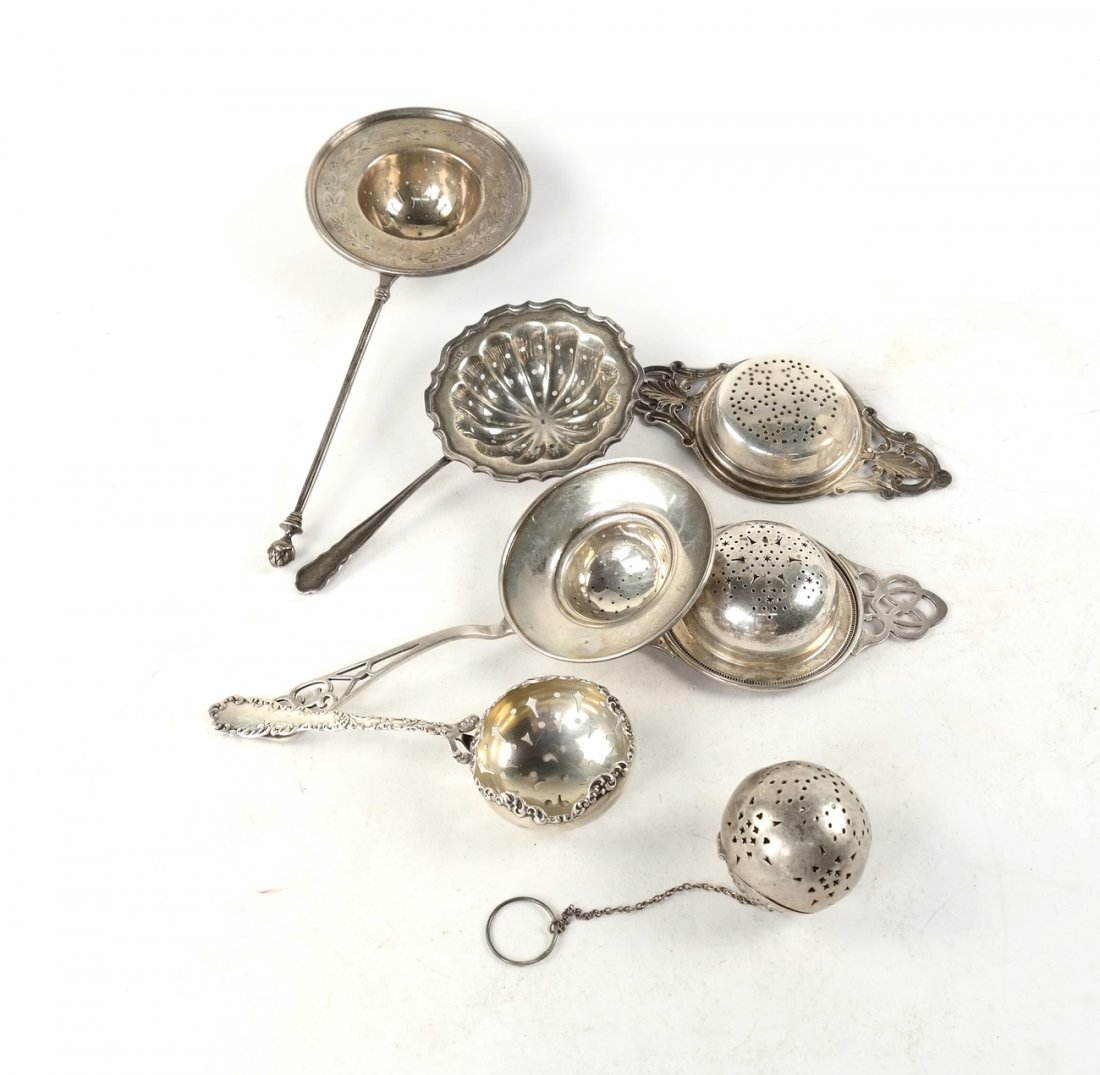 Six Tea Strainers and Tea Ball (1 of 4)