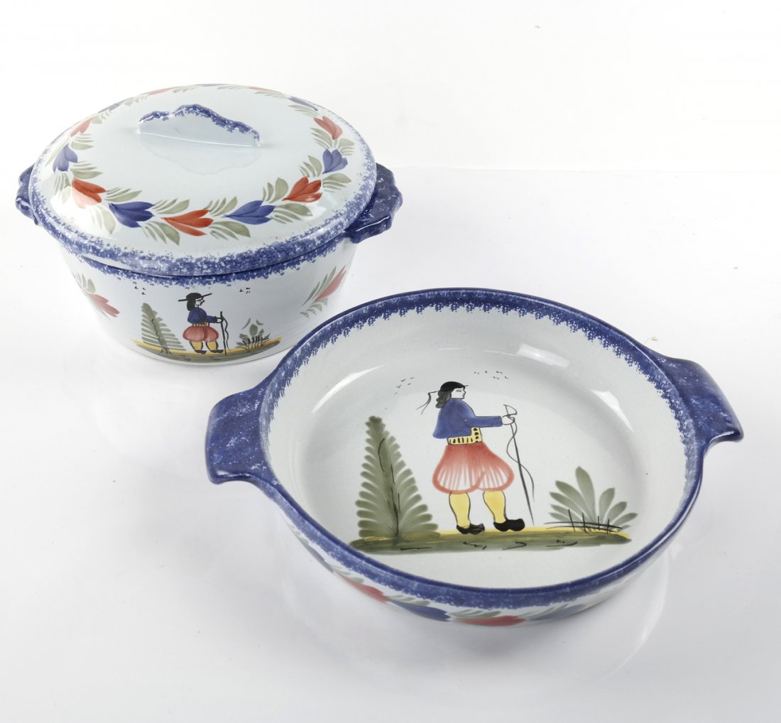 Lot of 2 Quimper French Pottery (1 of 5)