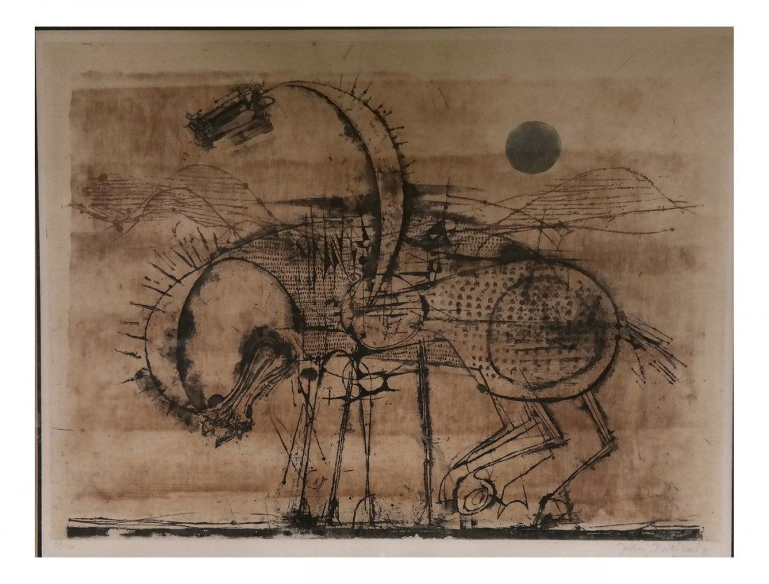 Friedlaender Abstract Equestrian Etching (1 of 1)