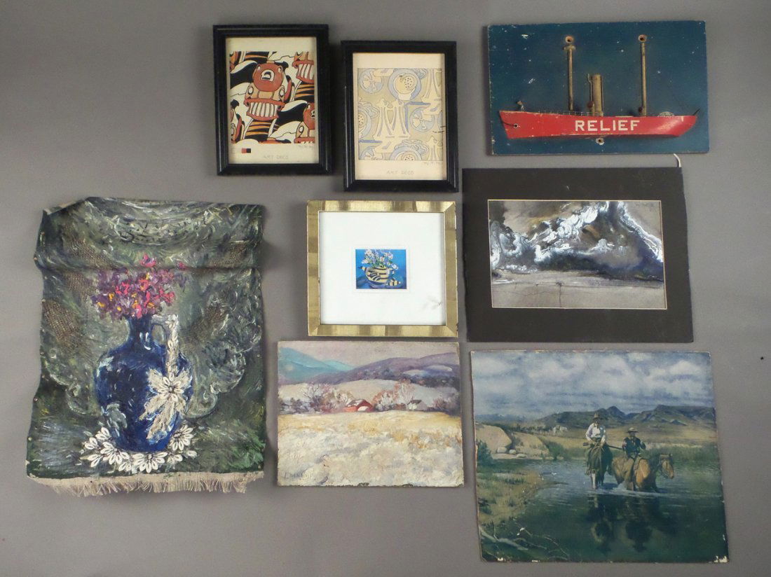 Eight Assorted Small Works of Art (1 of 9)