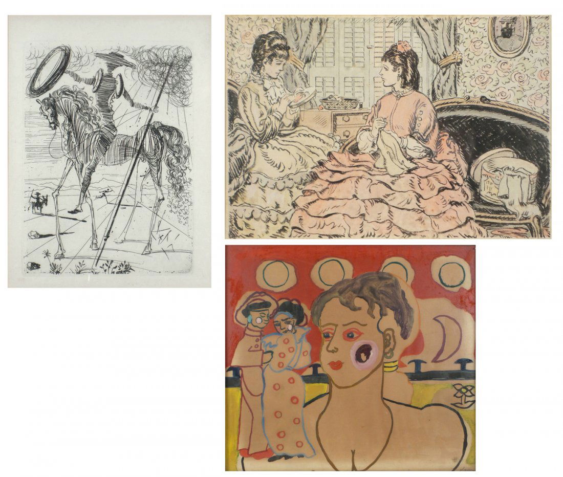 3 Works of Art; After Dali, Etching (1 of 8)