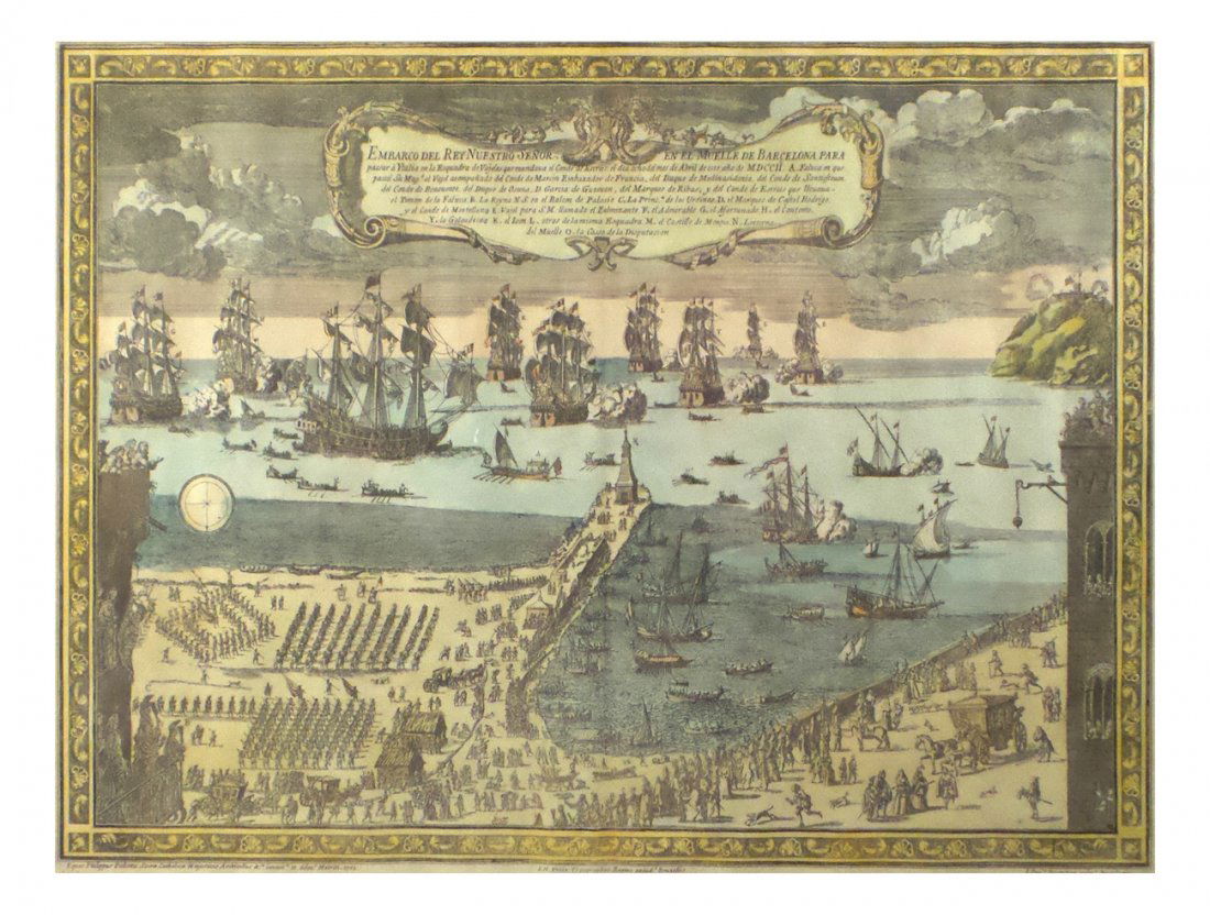 18th C. Engraving "Bruxelles" (1 of 3)