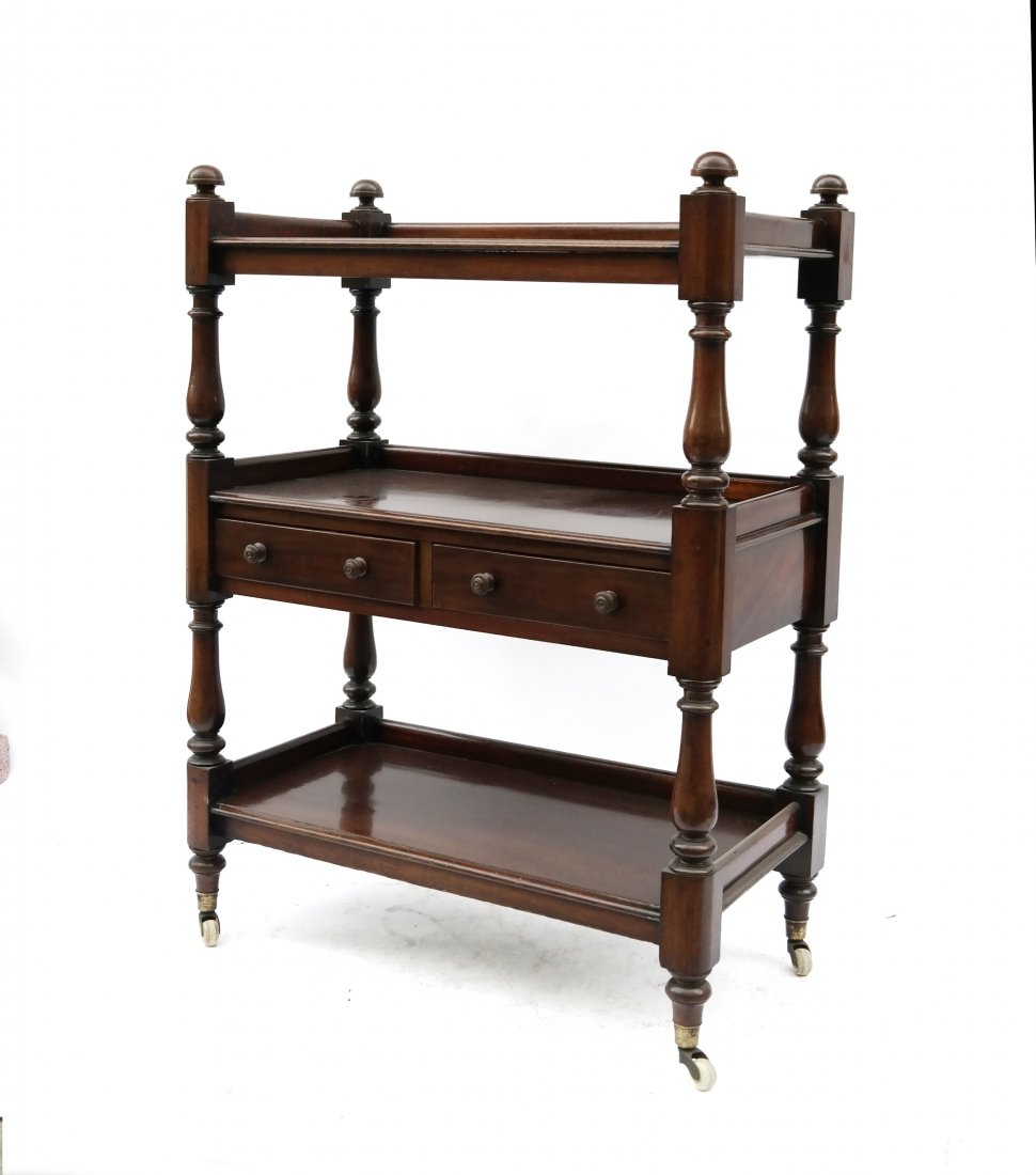 Vintage Mahogany 3-Tier Etagere (1 of 5)