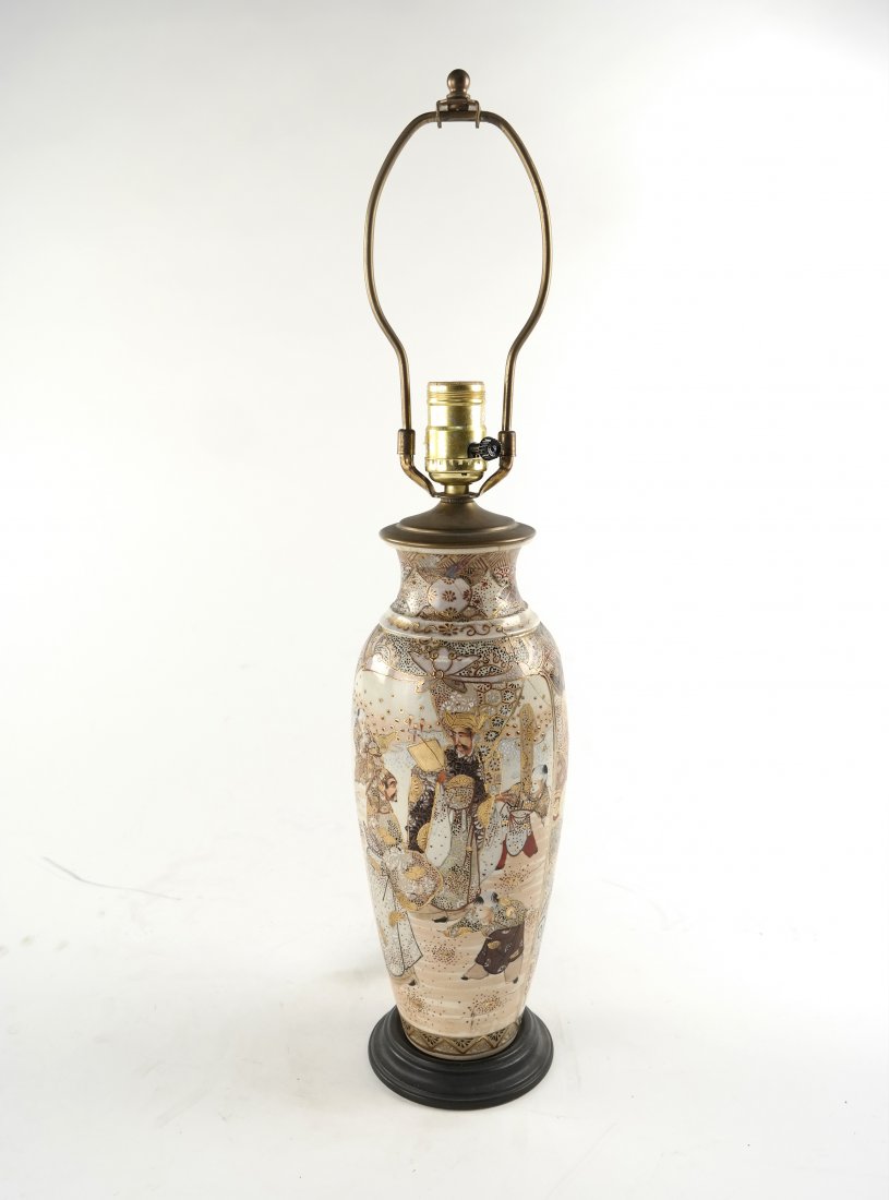 Satsuma Earthenware Lamp (1 of 5)