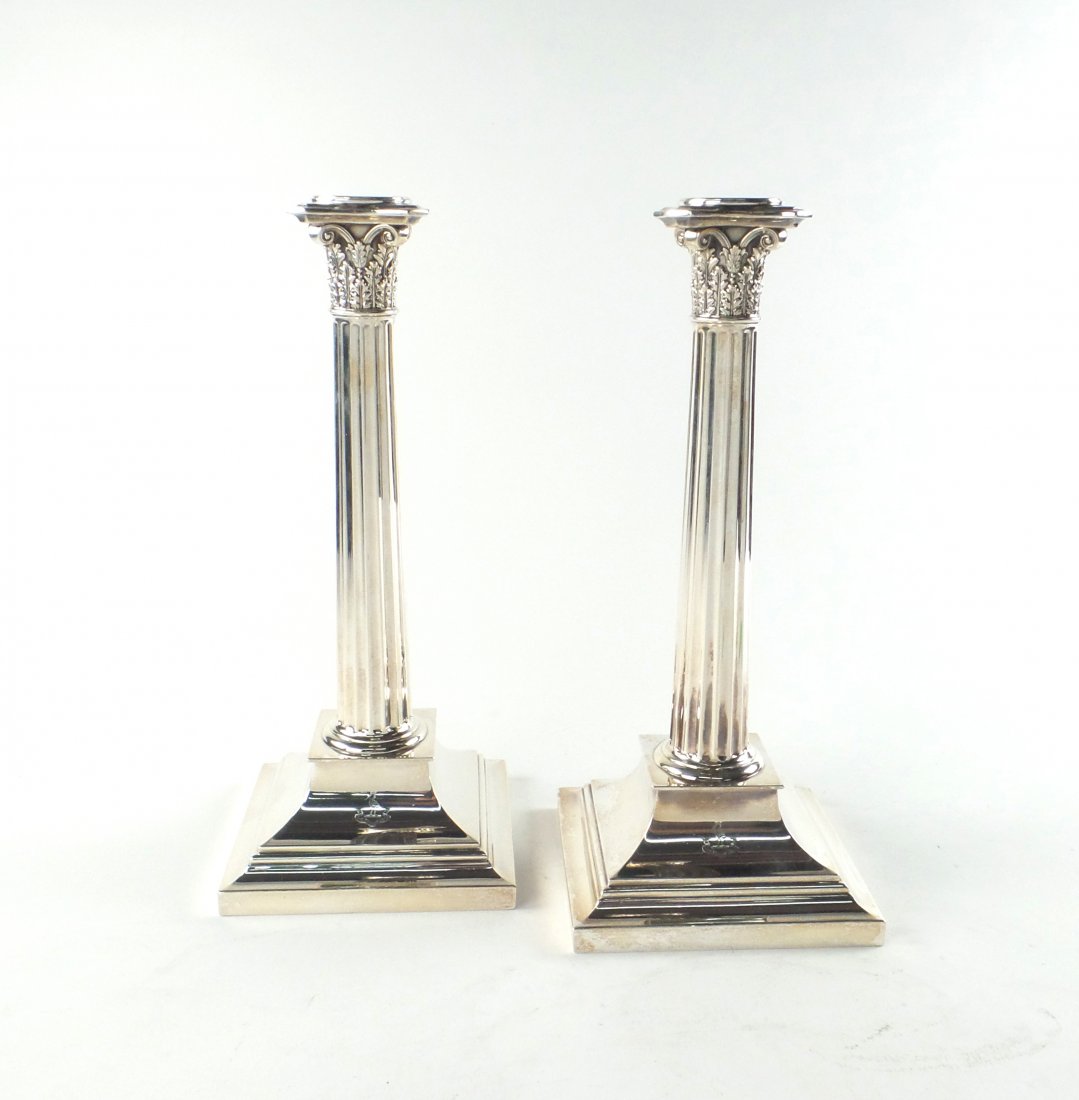 Pair Tiffany & Co. Sterling Candlesticks (1 of 6)