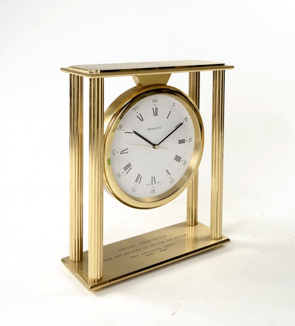 Tiffany & Co. Brass Clock (1 of 6)