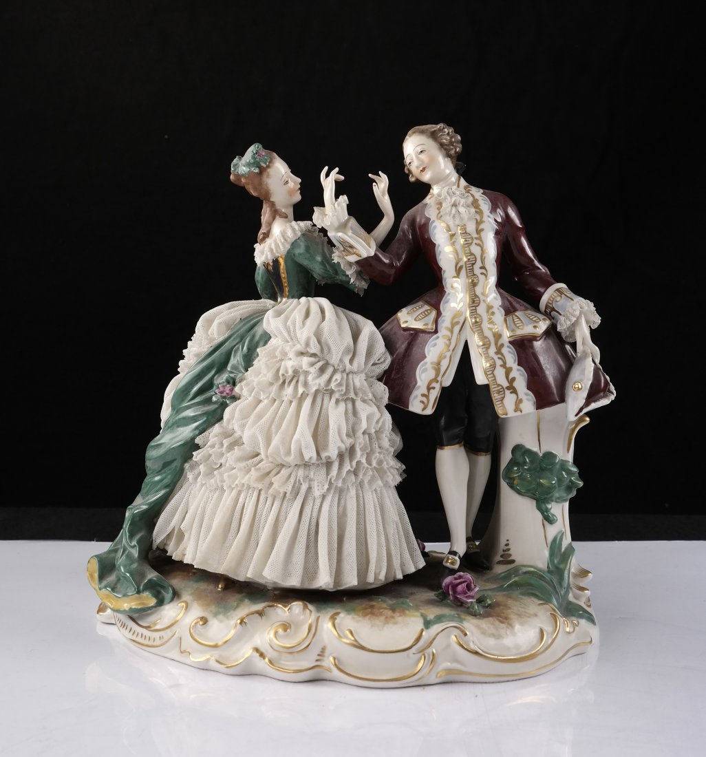 Dresden Porcelain Figural Group (1 of 7)