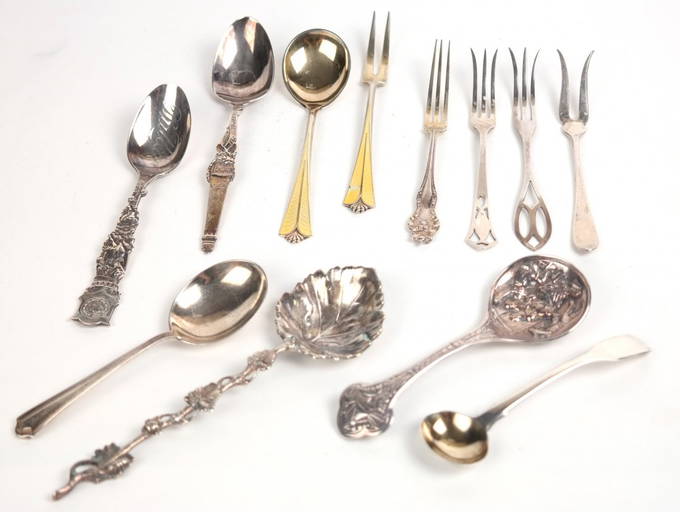 Sterling Hors D'oeuvres Forks & Spoons
