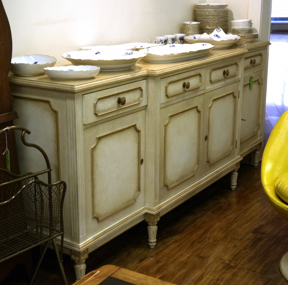 Creme Decorated Sideboard (1 of 3)