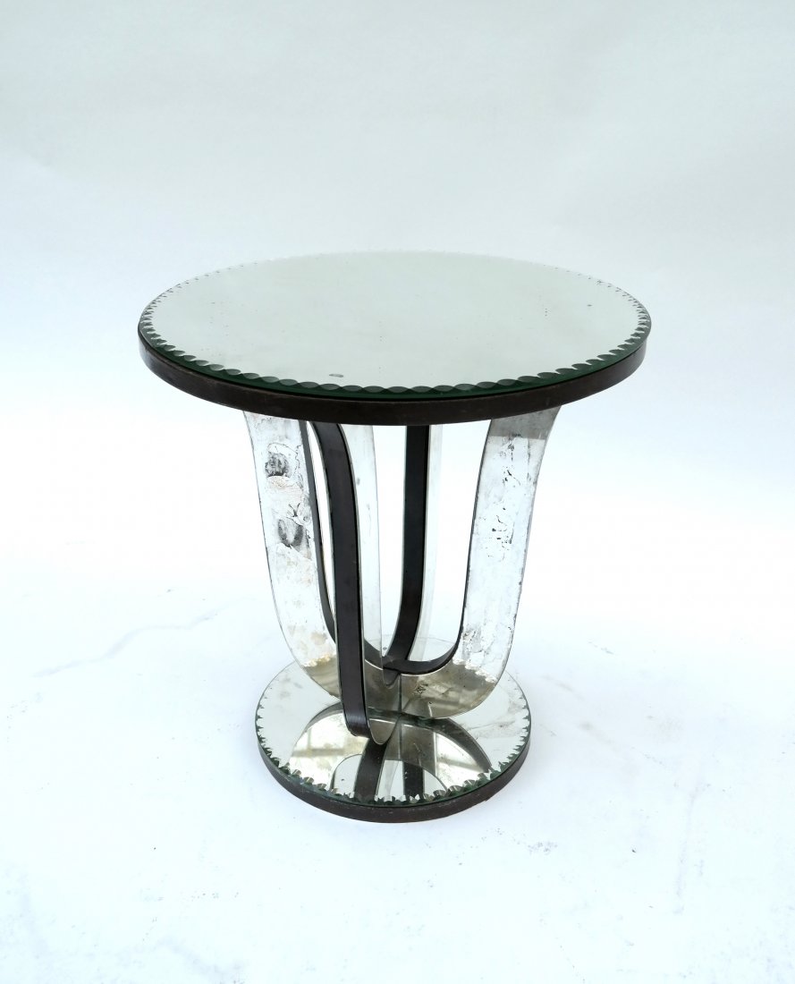 Round Mirrored Low Table (1 of 5)