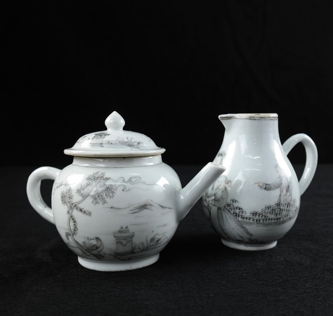 Antique Chinese Teapot and Creamer (1 of 5)