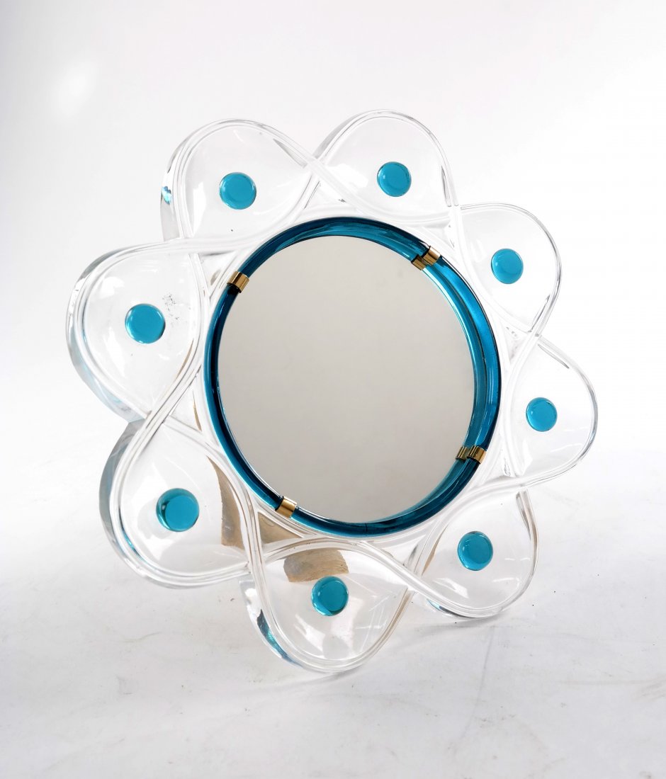 Lalique, France Scallop Vanity Mirror (1 of 5)