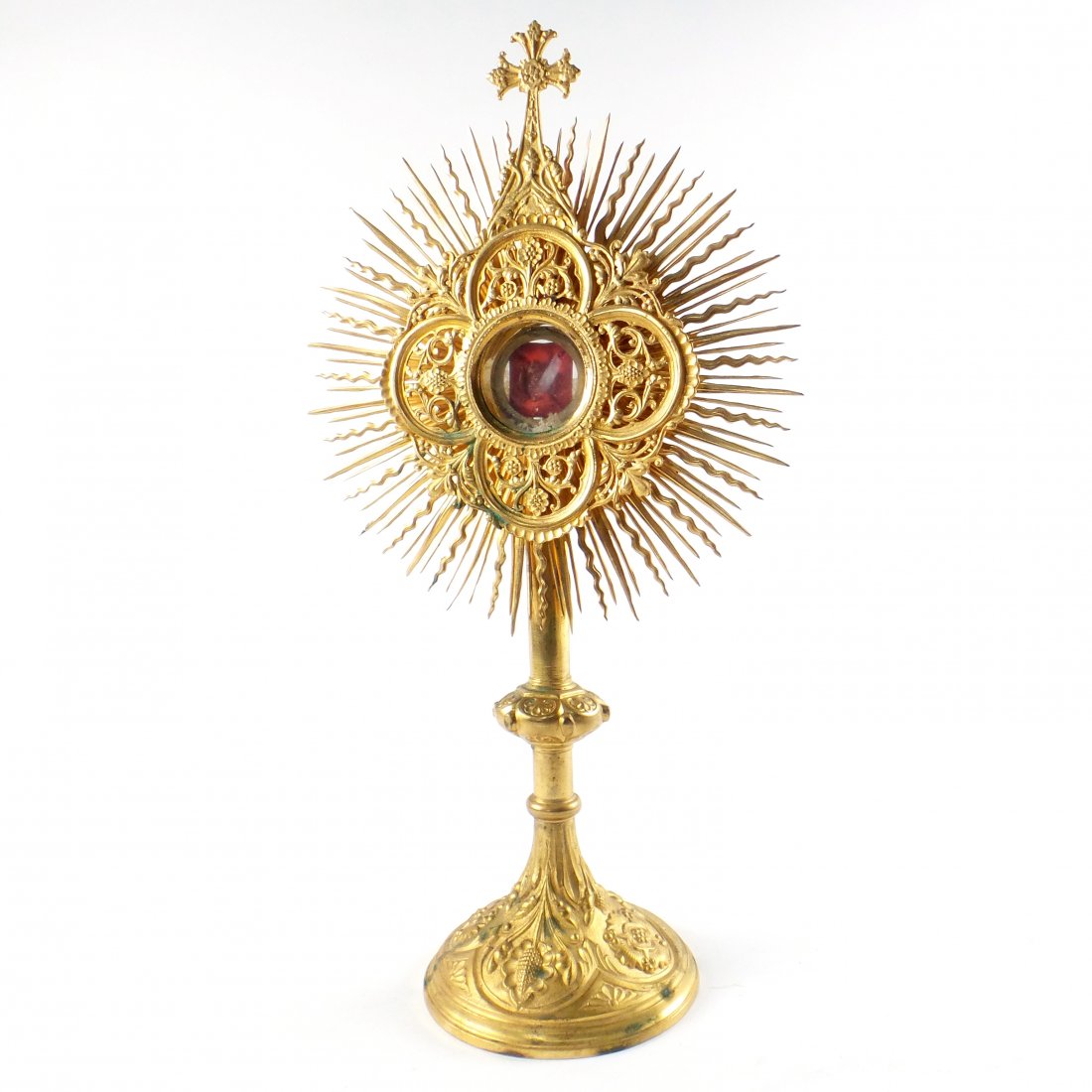 French 19th C. Metal-Gilt Monstrance (1 of 4)