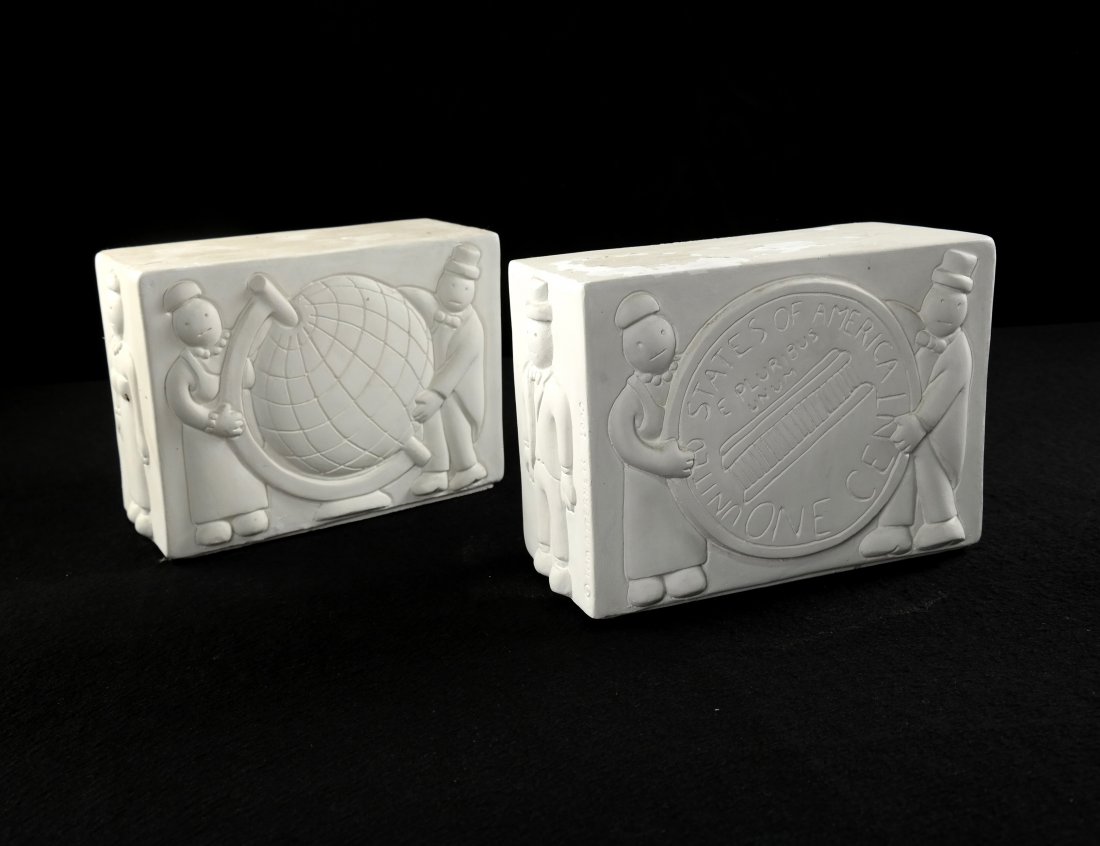 Pair of Sculptural Bookends (1 of 5)