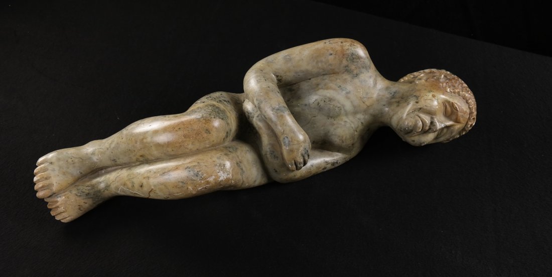 Hardstone Sculpture of a Reclined Man (1 of 10)