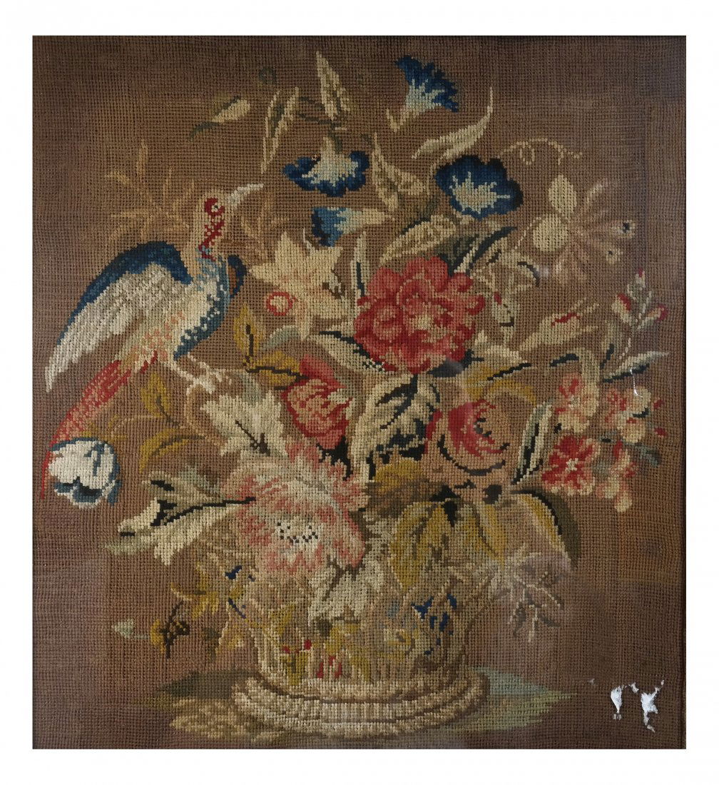 Antique Needlepoint Still Life (1 of 3)