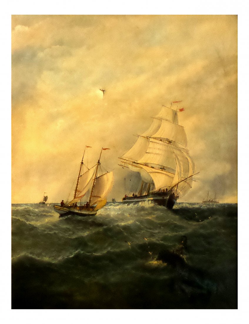 R. P. Hambe, "In Mid Channel," O/C (1 of 7)