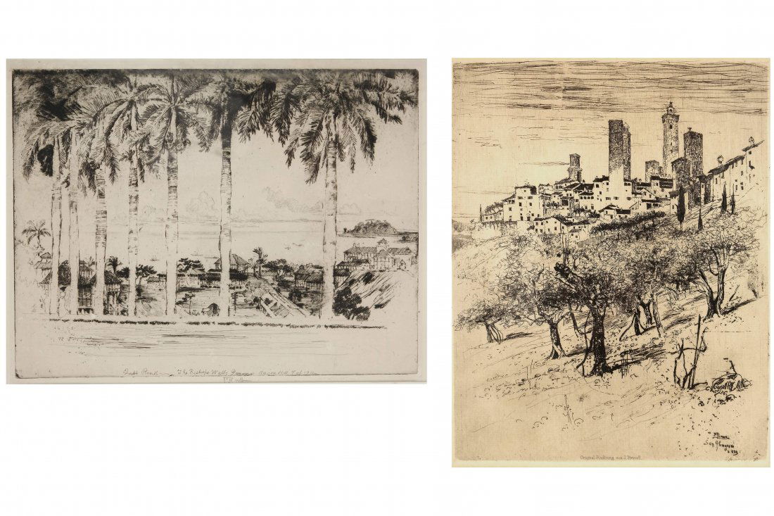 Joseph Pennell, Two Etchings (1 of 9)