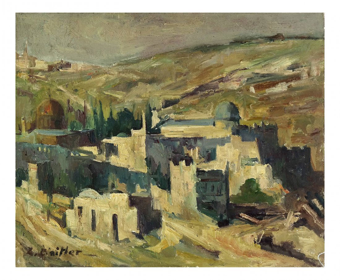 L. Baitler, Jerusalem, Oil on Canvas (1 of 3)