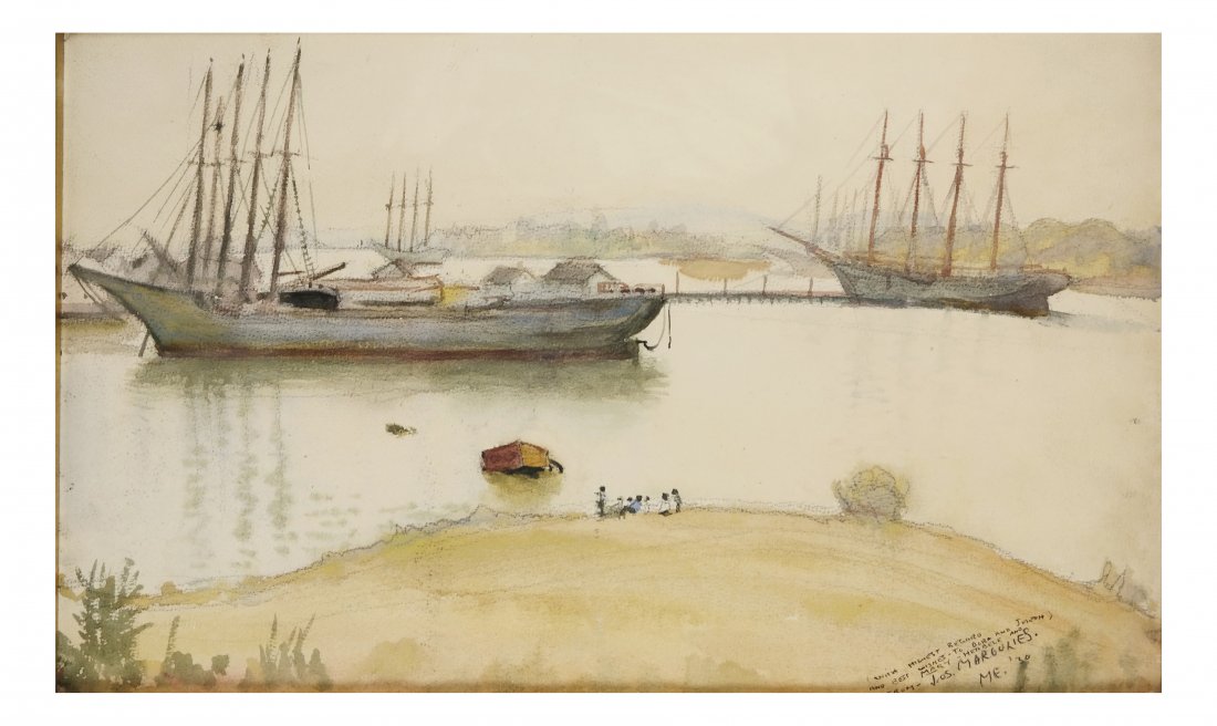 Joseph Margulies, "Maine Harbor" (1 of 5)