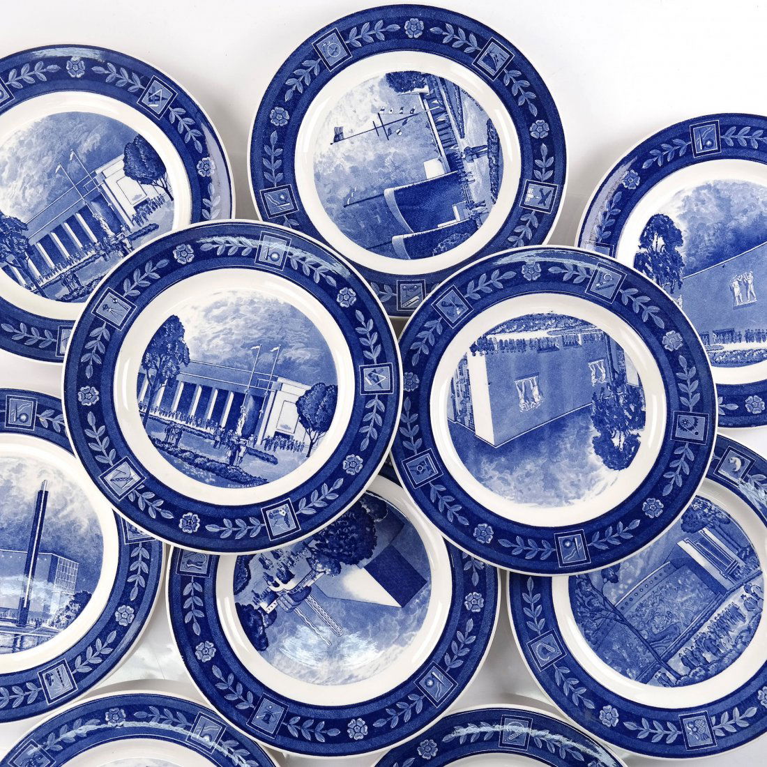Twelve 1939 World's Fair Plates (1 of 9)
