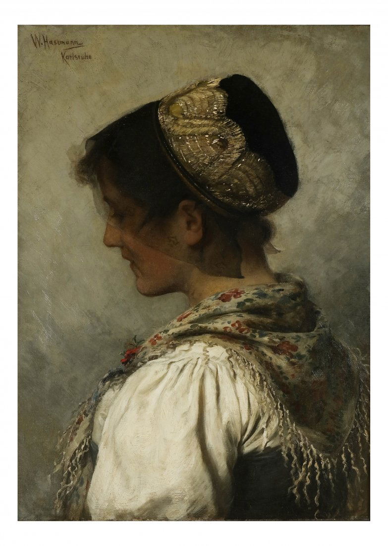 W. Hasemann Karlsruhe, Portrait, O/C (1 of 6)