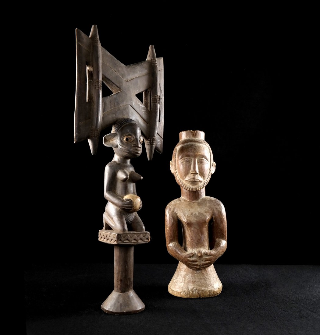 Two African Carved Wood Sculptures (1 of 7)