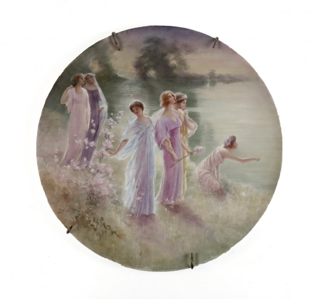 Limoges Charger, Classical Females (1 of 3)