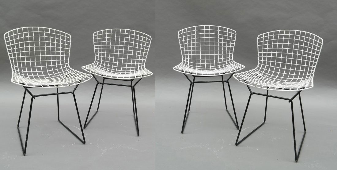 Set of Four Harry Bertoia Dining Chairs (1 of 5)