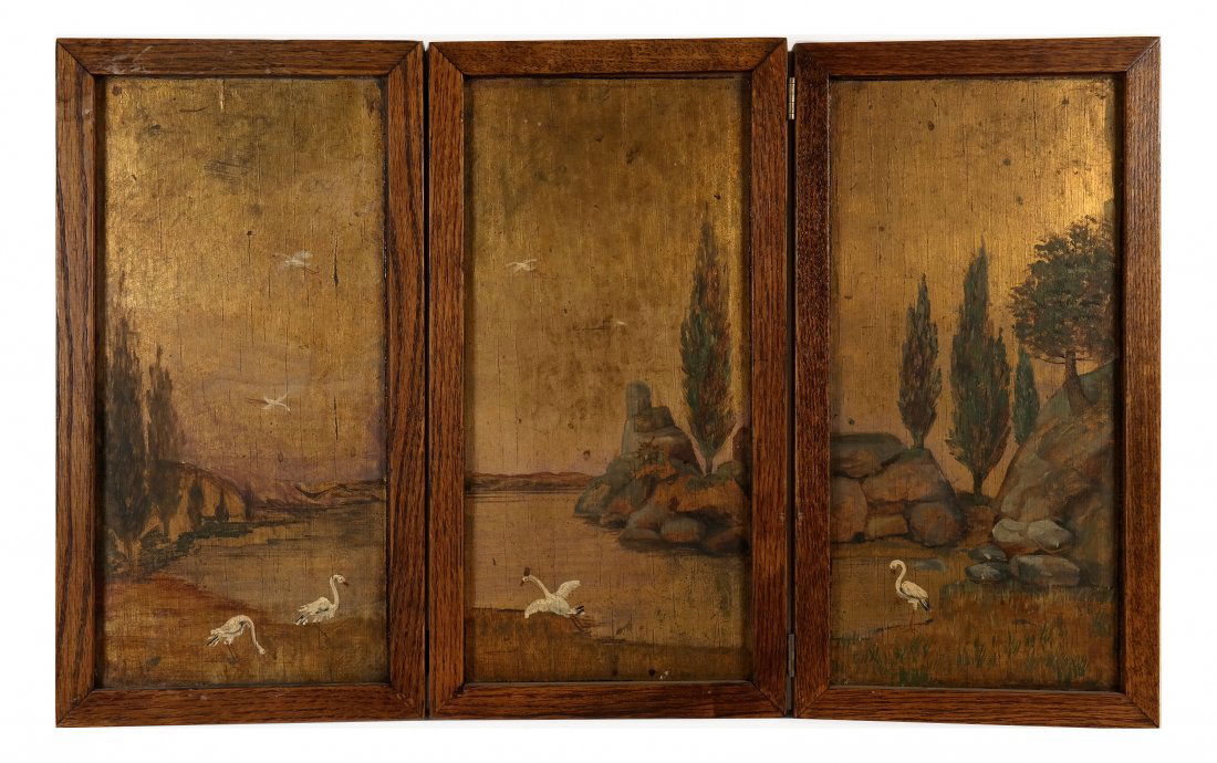 Three-Fold Decorated Table Screen (1 of 5)