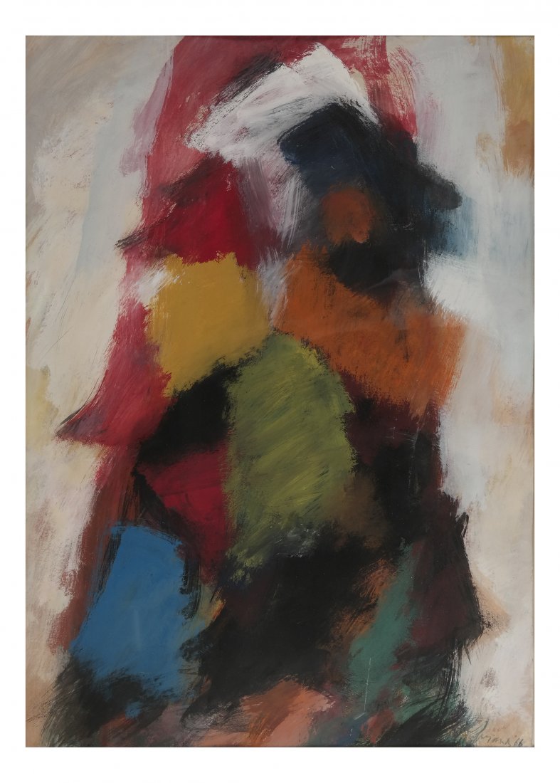 Eugene Brands, Abstract, Gouache/Paper (1 of 4)