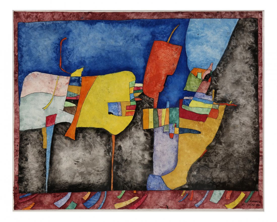 Albert Alcalay, Watercolor - Summer '91 (1 of 3)