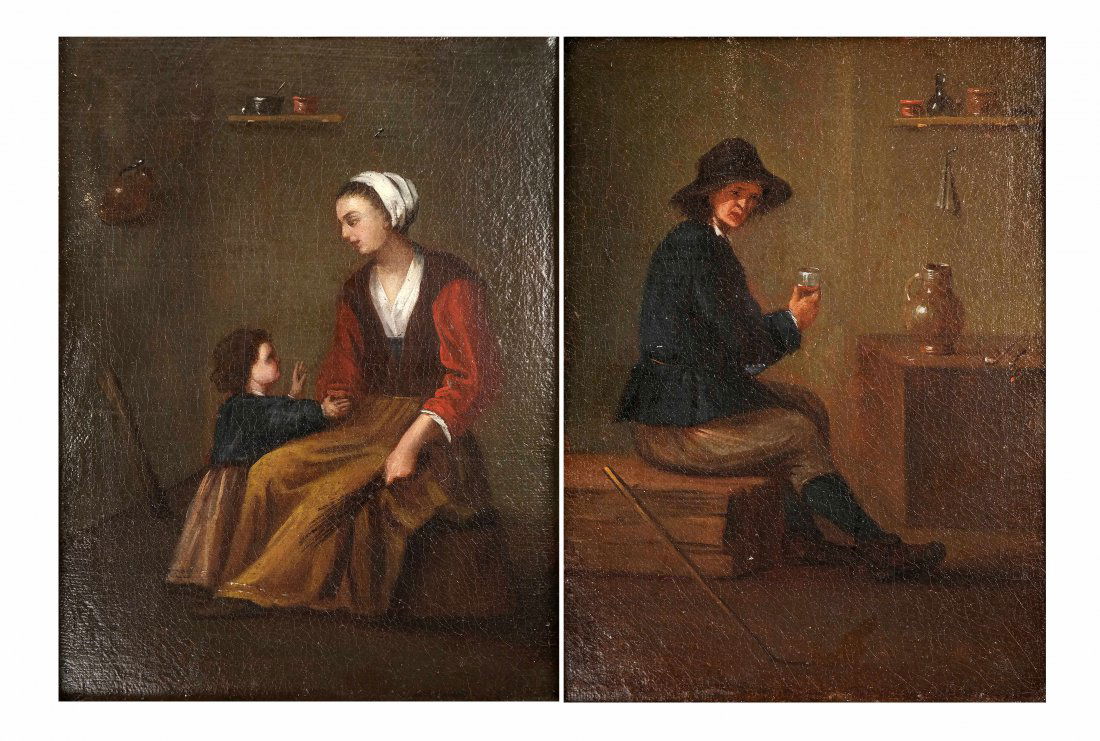 Two Portraits, Oils on Canvas (1 of 3)