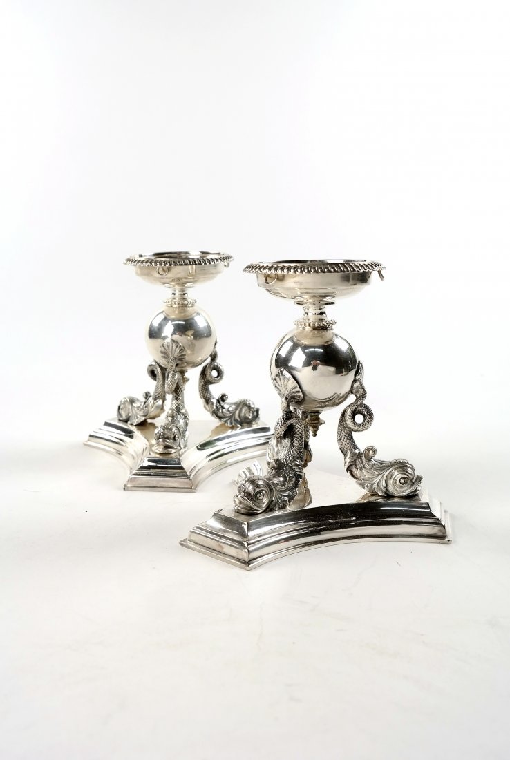 Pair of Baroque Style Plated Stands (1 of 7)