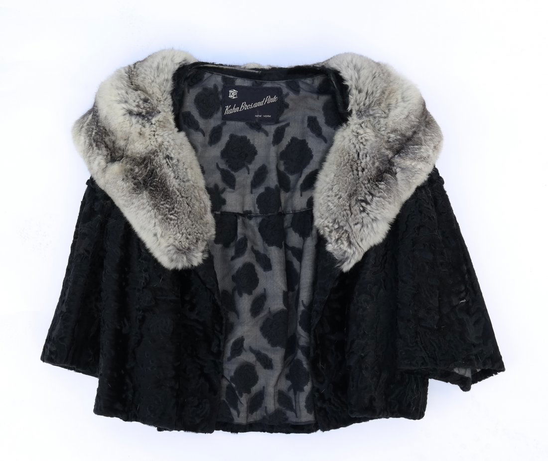 Beaver-Lined Satin Coat (1 of 9)