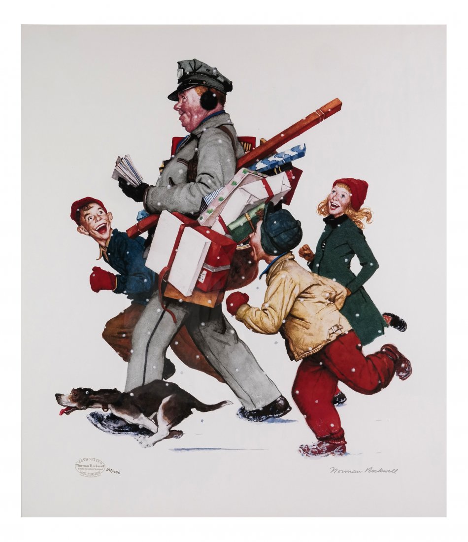 After Norman Rockwell, "Jolly Postman" (1 of 5)