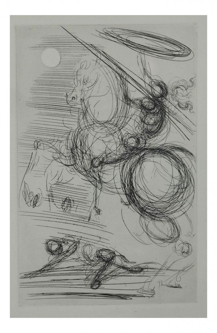 Salvador Dali, Don Quixote Etching (1 of 4)