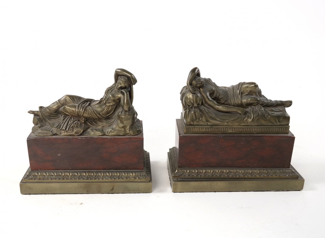 Pair of Bronze Figural Bookends (1 of 5)
